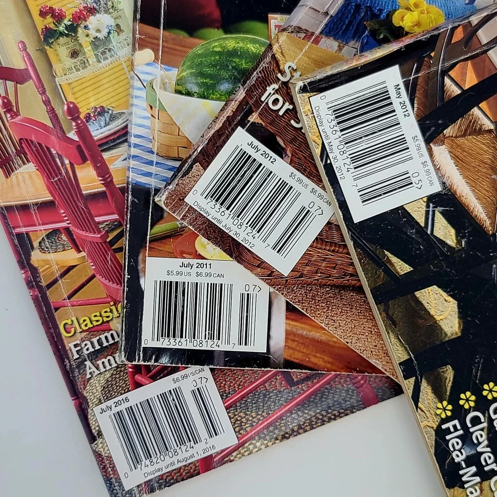 Country Sampler Magazine Lot 4 Issues 2011-2016 Home Decor Americana Primitive